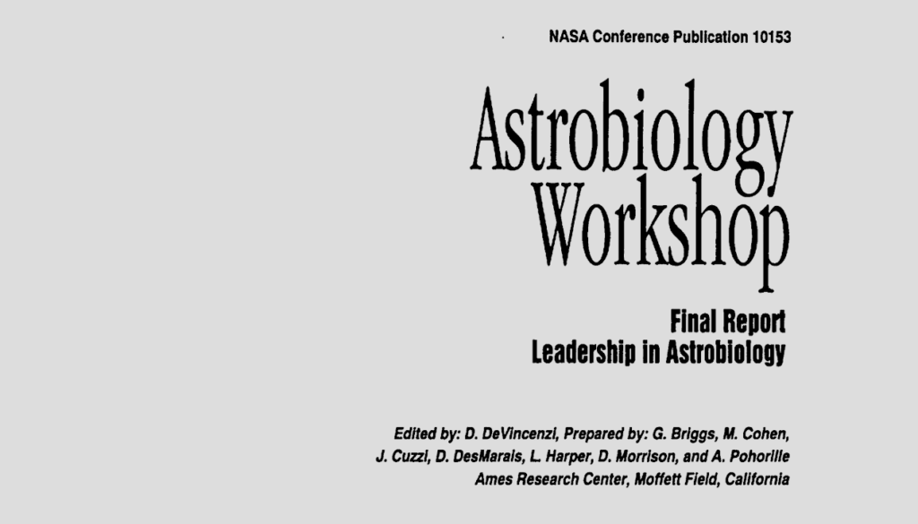 First Astrobiology Workshop