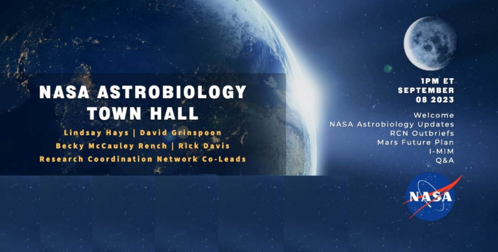 NASA Astrobiology Town Hall (Live Broadcast)