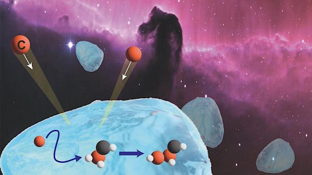 Carbon Atoms Coming Together In Space
