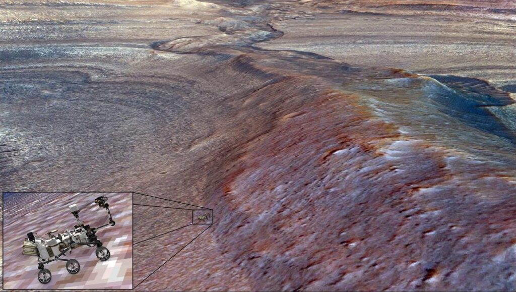 Mars Astrobiology Droid Curiosity Arrives At Gediz Vallis Ridge