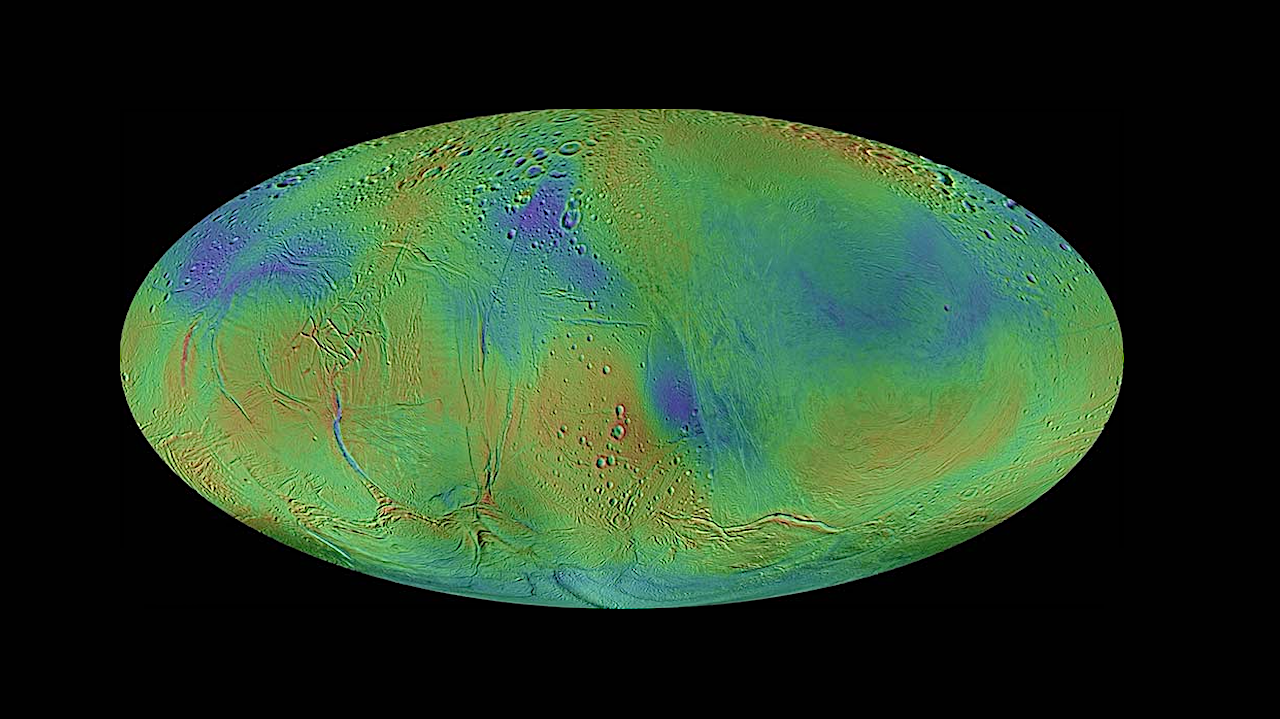 Une nouvelle carte topographique mondiale révèle des distorsions uniques sur la surface d’Encelade