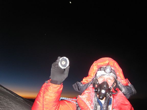 Photos of Astronaut Scott Parazynski on the Summit of Mt. Everest