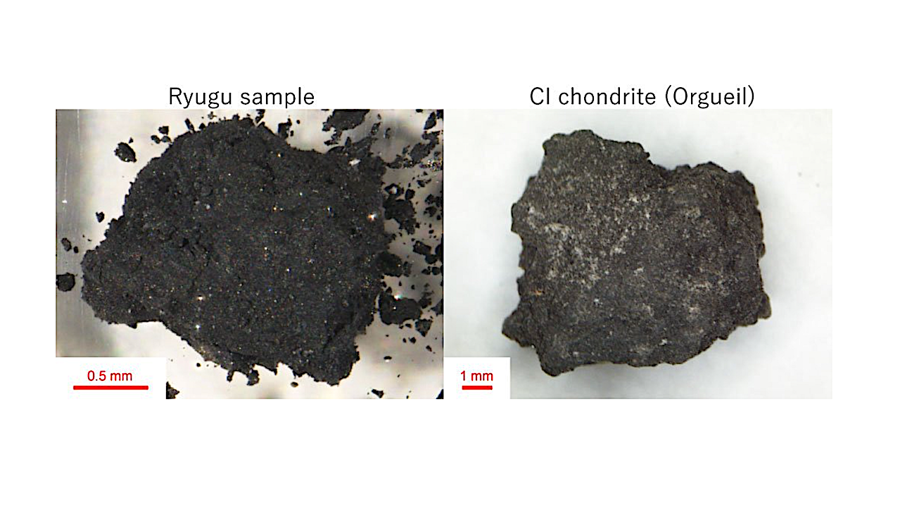 I campioni di Ryugu evidenziano gli effetti degli agenti atmosferici terrestri sui meteoriti primitivi