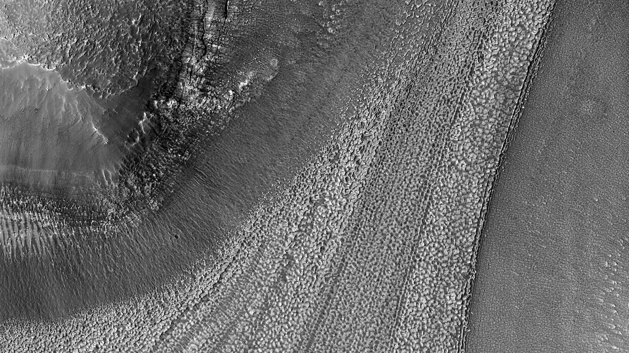 Vast Water Ice Flows On Mars Viewed From Orbit