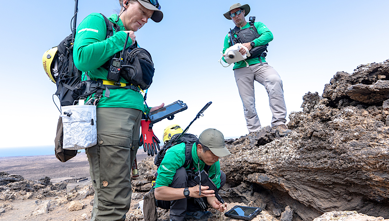 ESA PANGAEA Astronaut Away Team Training With Tricorders And Cameras