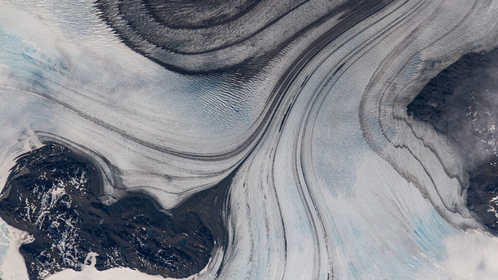 Iceworld Recon: Orbital View Of Snow Drifts In Patagonia