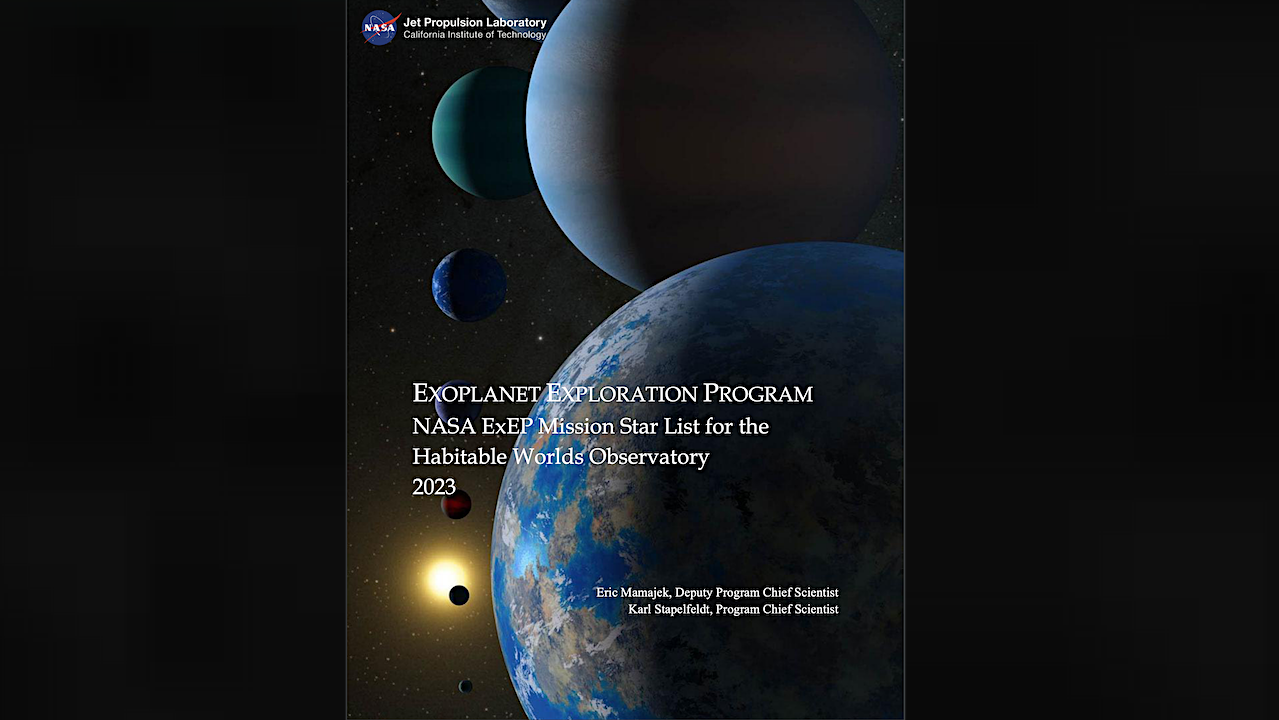 Lista de estrellas de la misión del Programa de Exploración de Exoplanetas (ExEP) de la NASA al Observatorio de Mundos Habitables (2023)