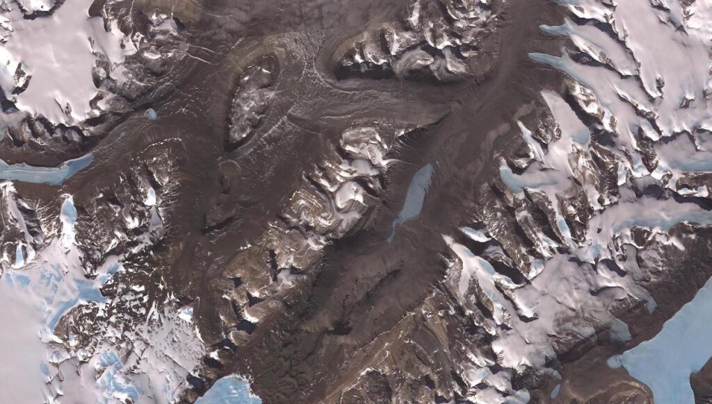 Dry Valleys Of Antarctica As Seen From Orbit