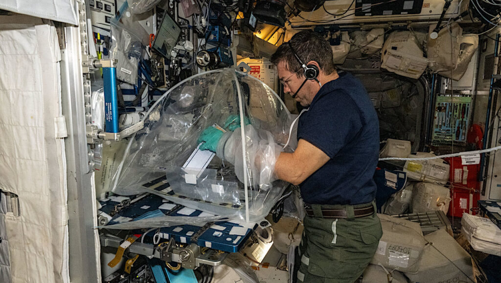 Offworld Life Science Gear: ISS Portable Glovebag