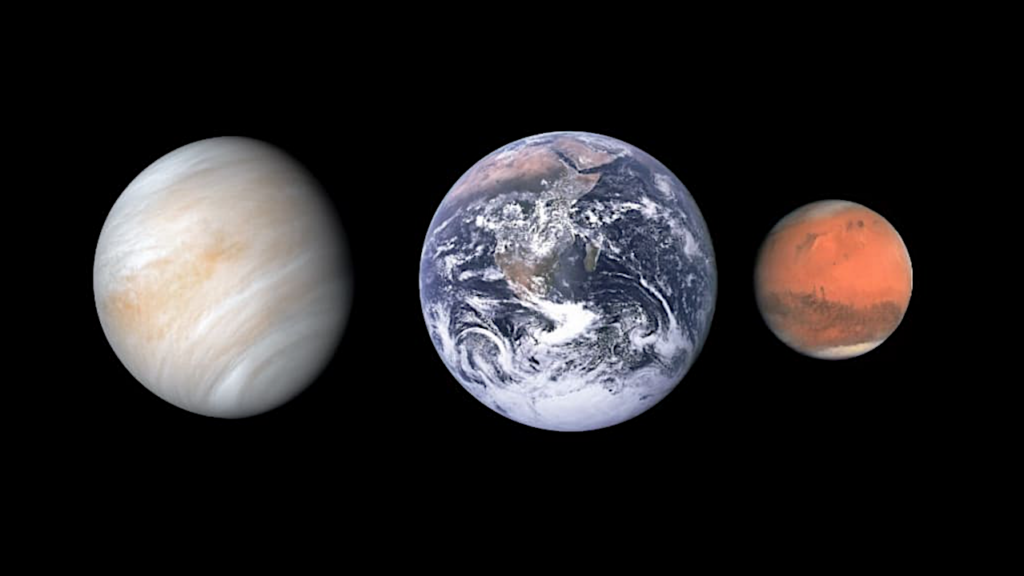 The Evolutionary Divergence Of Mars, Venus and Earth