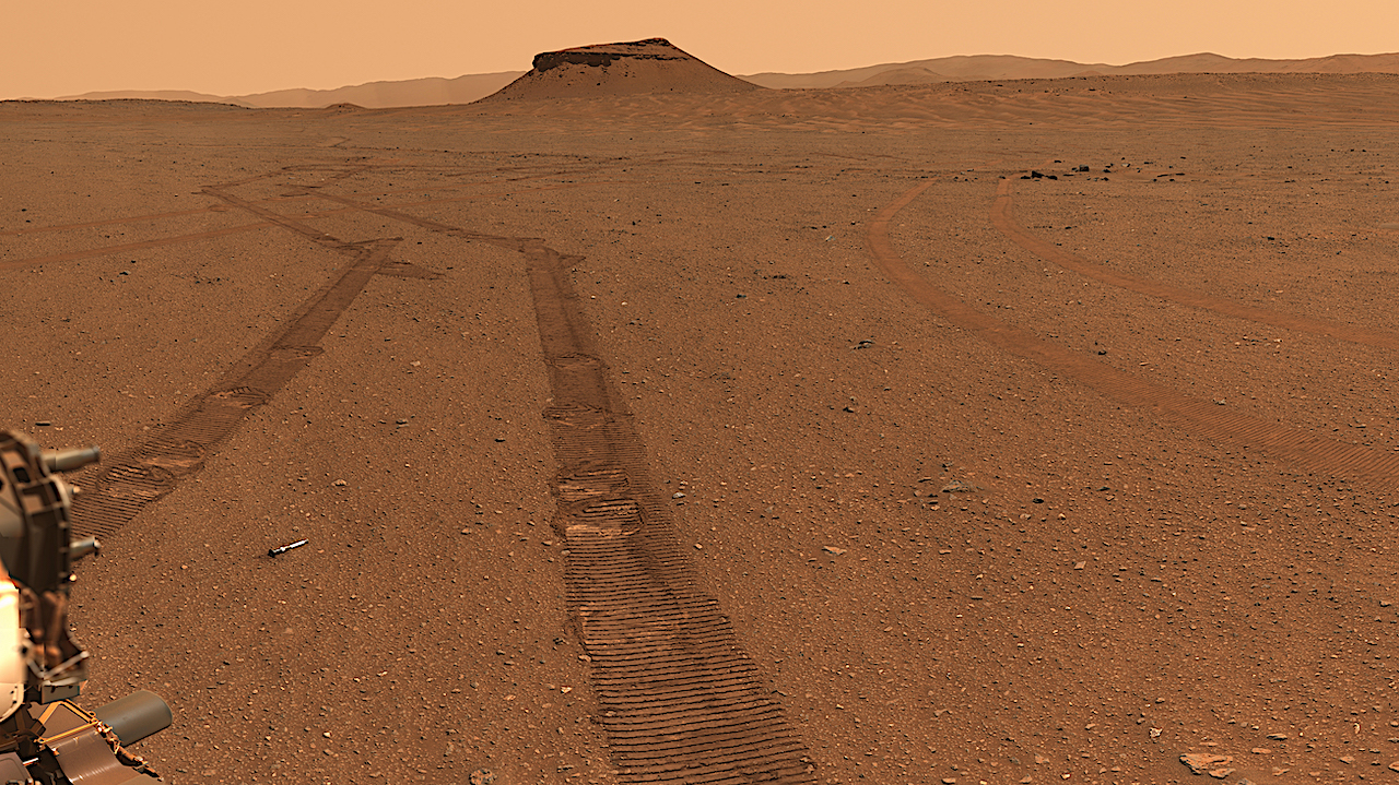 Mars Astrobiology Rover Perseverance’s Sample Depot Portrait