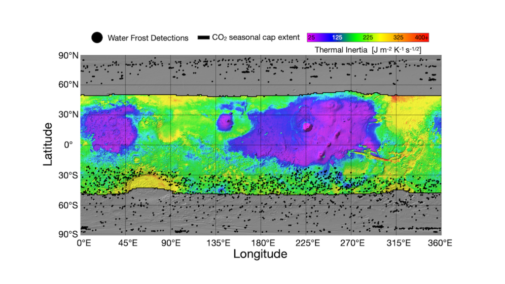 Observations of Water Frost on Mars with THEMIS: Application to the Presence of Brines and the Stability of (Sub)Surface Water Ice