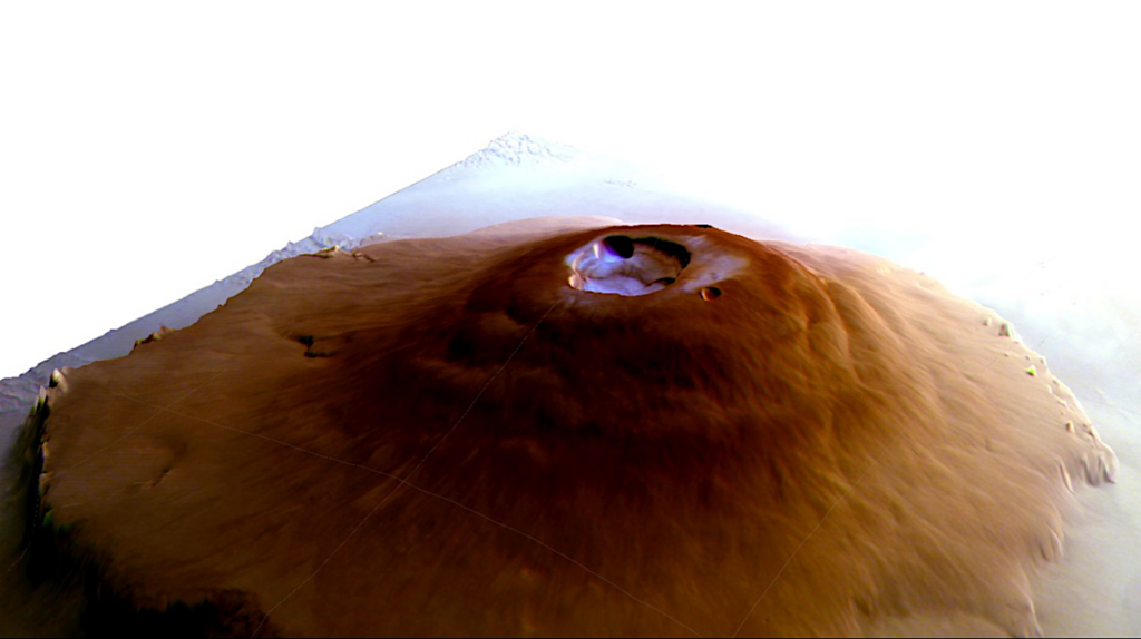 Water Frost Detected On The Tharsis Volcanoes On Mars
