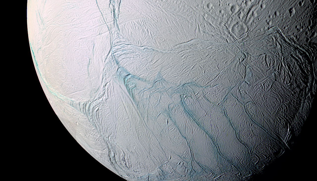 Sub-Micrometer Particles Remote Detection in Enceladus Plume Based on Cassinni’s UV Spectrograph Data