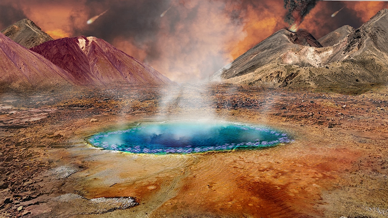 Possible Role Of Iron Sulfides In Creating Life In Terrestrial Hot Springs