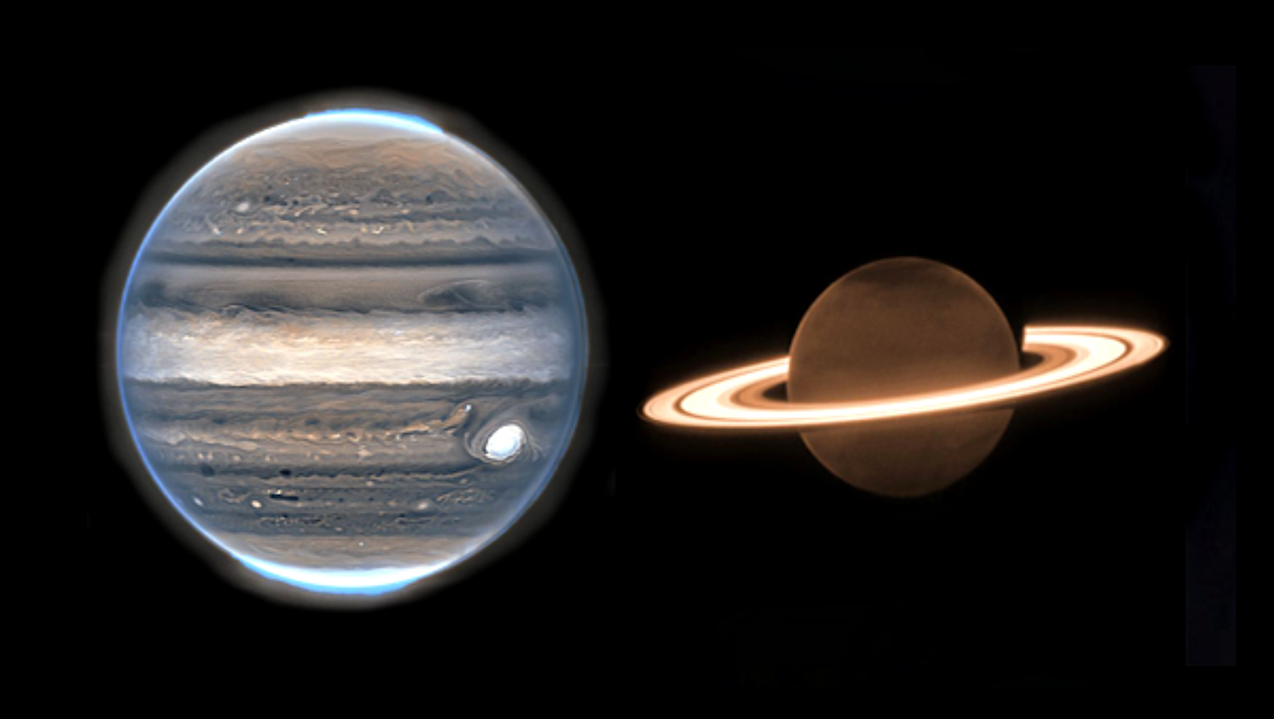 Simultaneous Evolutionary Fits for Jupiter and Saturn Incorporating Fuzzy Cores