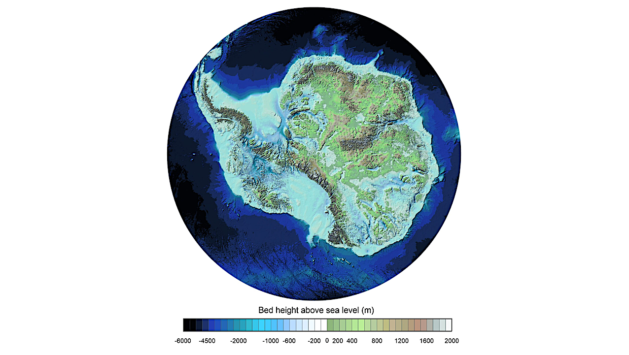 New Map Of The Landscape Beneath Antarctica’s Ice Unveiled