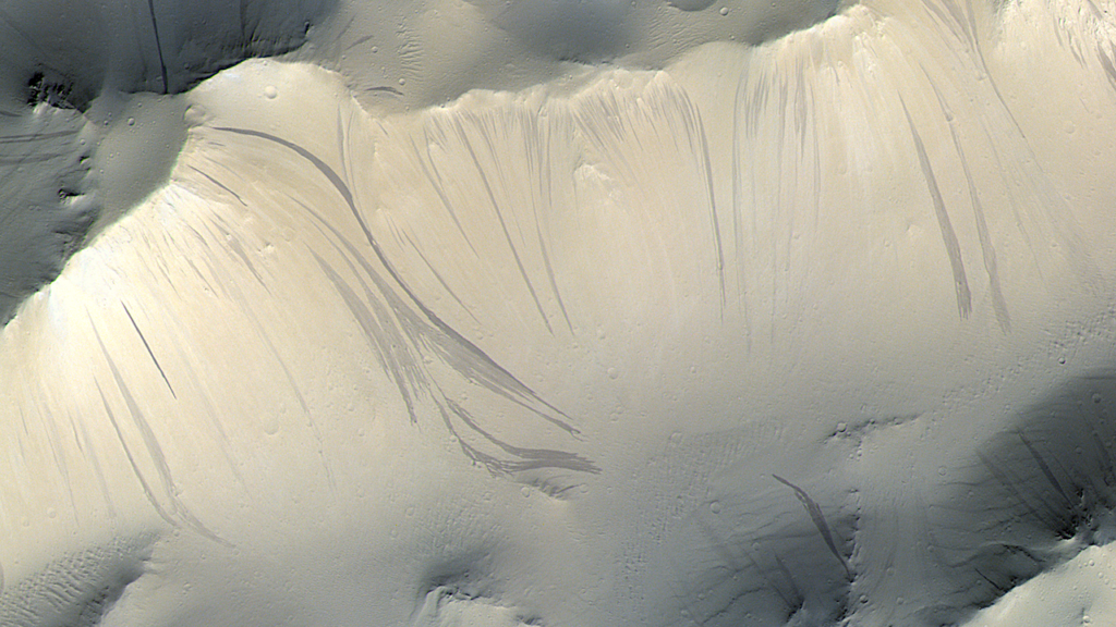 A Non-Water Origin For Those Streaks On Mars
