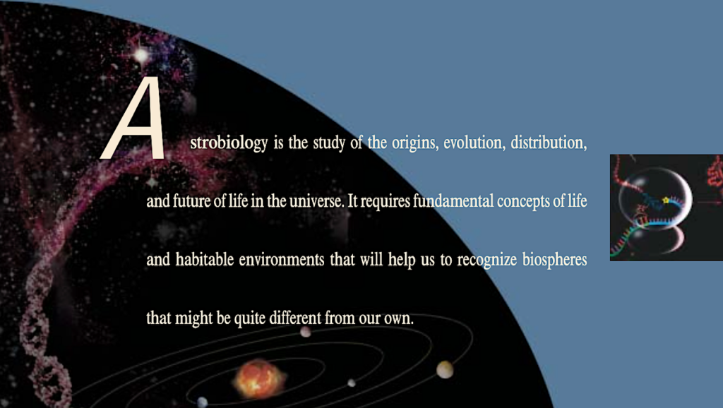 NASA Astrobiology 2003 Roadmap