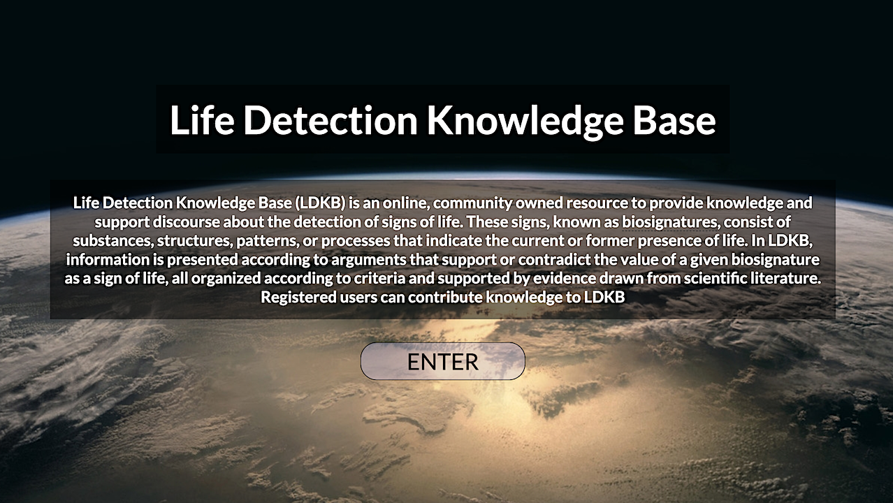Life Detection Knowledge Base: A Community Tool for Knowledge Management and Representation