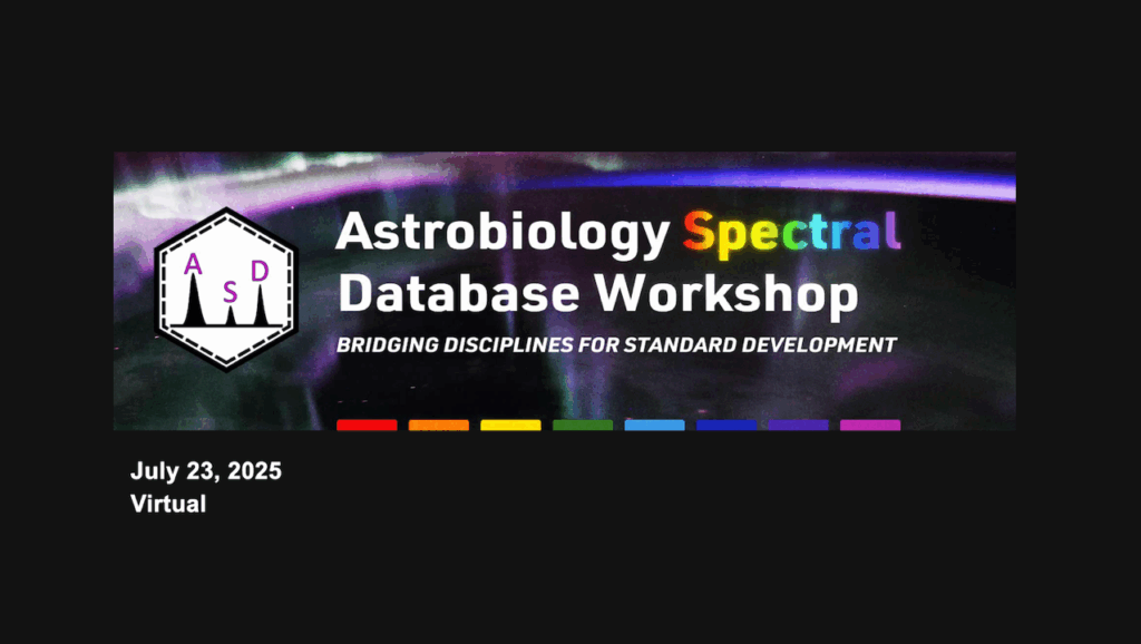 Astrobiology Spectral Database (ASD) Virtual Workshop