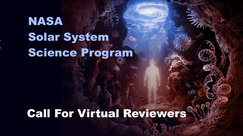 NASA Solar System Science Program: Call For Virtual Reviewers