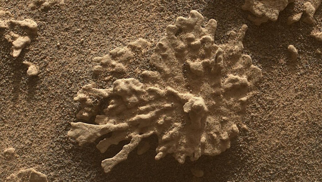 Curiosity Rover ChemCam Views A Rock Shaped By Eons of Wind And Water