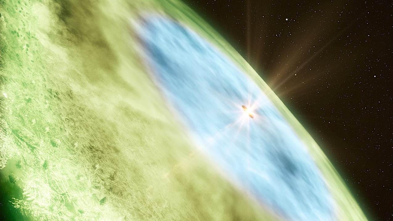 Snow In An Infant Planetary System