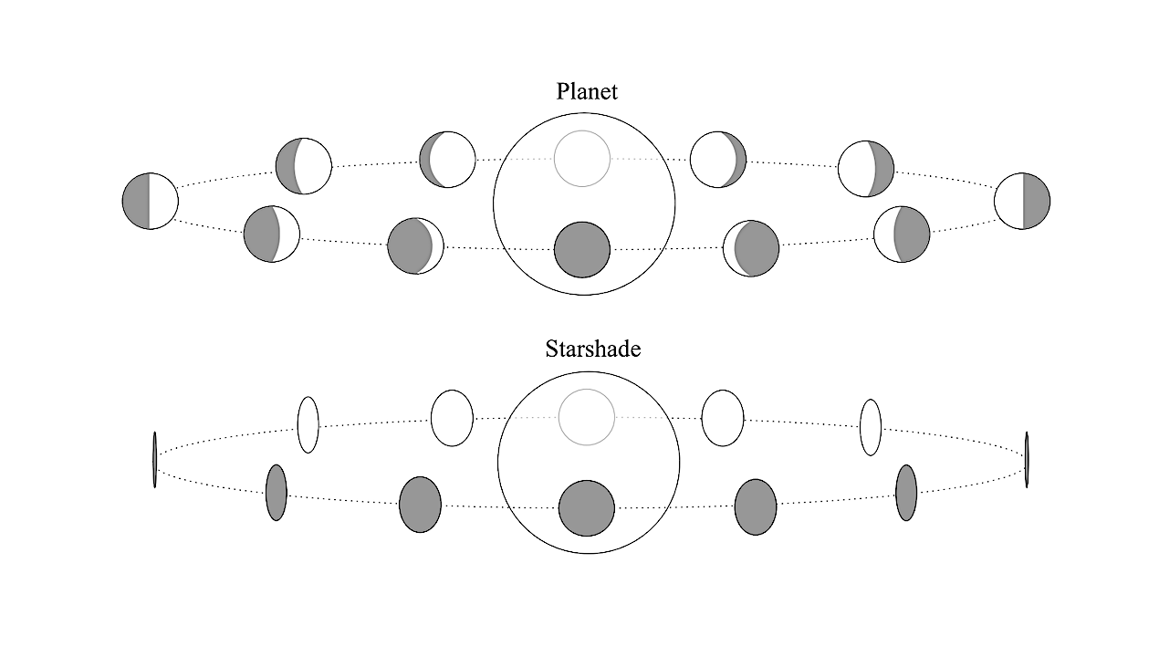 Starshades As Technosignatures In Direct Imaging Phase Curves: Application To The Habitable Worlds Observatory Targets