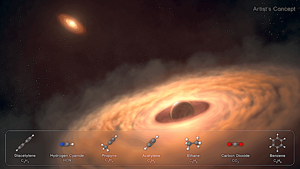 Webb Studies A Carbon-rich Moon-Forming Disk Around A Massive Planet