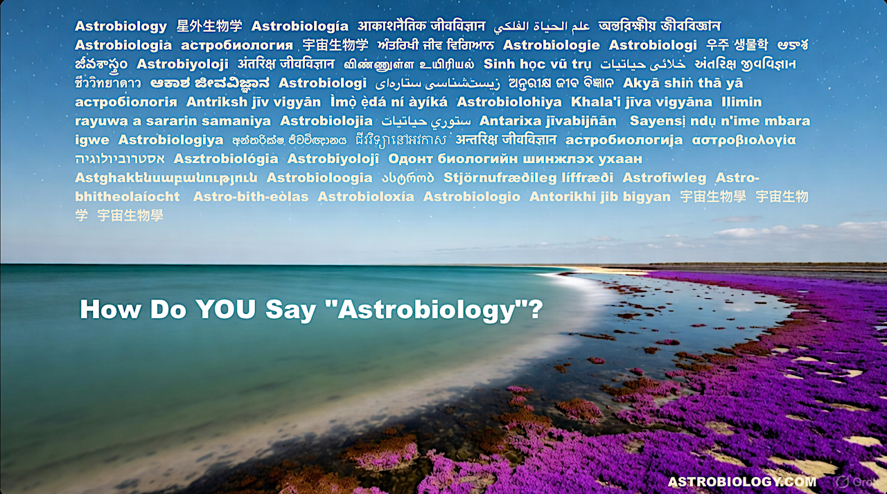 How Do YOU Say “Astrobiology”?