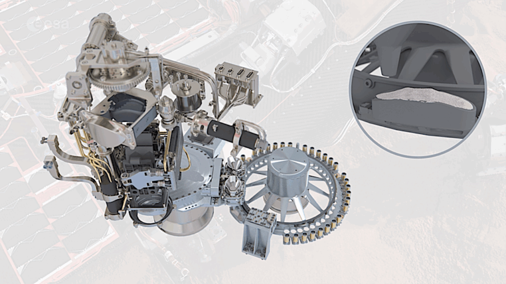 ExoMars Rosalind Franklin Mars Rover Sample Processing