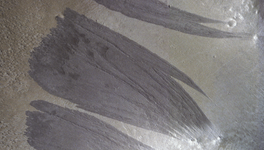 Orbital View Of A Martian Dust Avalanche