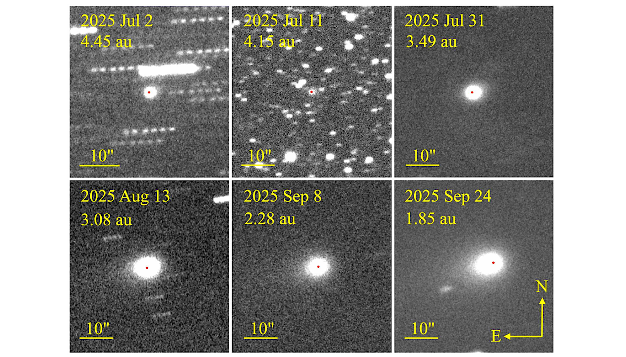 Pre-perihelion Development of Interstellar Comet 3I/ATLAS