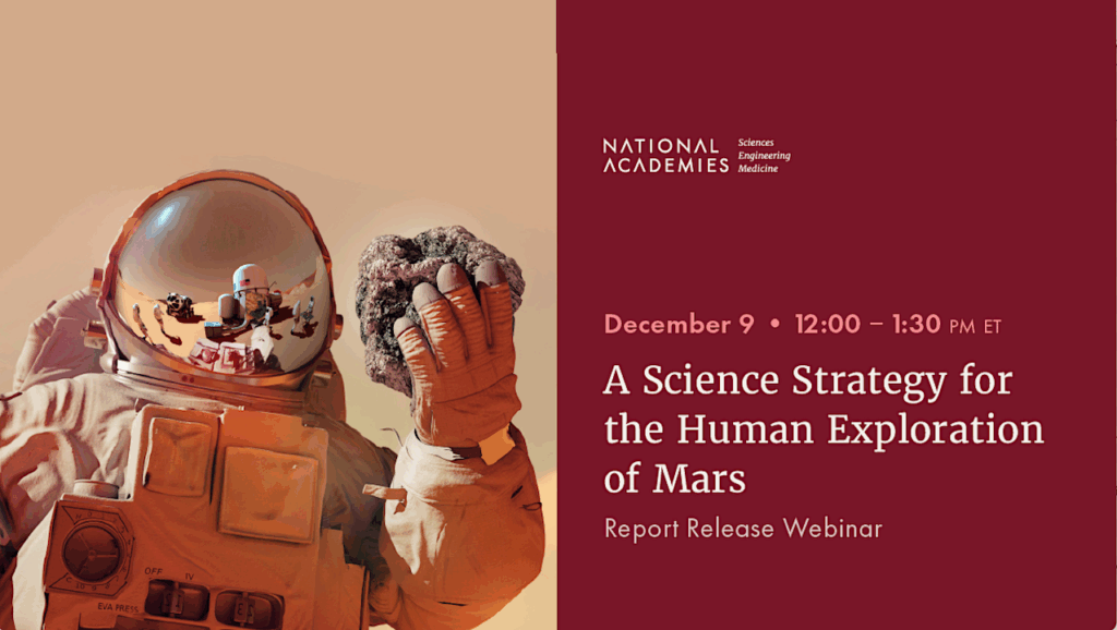 A Science Strategy For The Human Exploration of Mars: Report Release Event