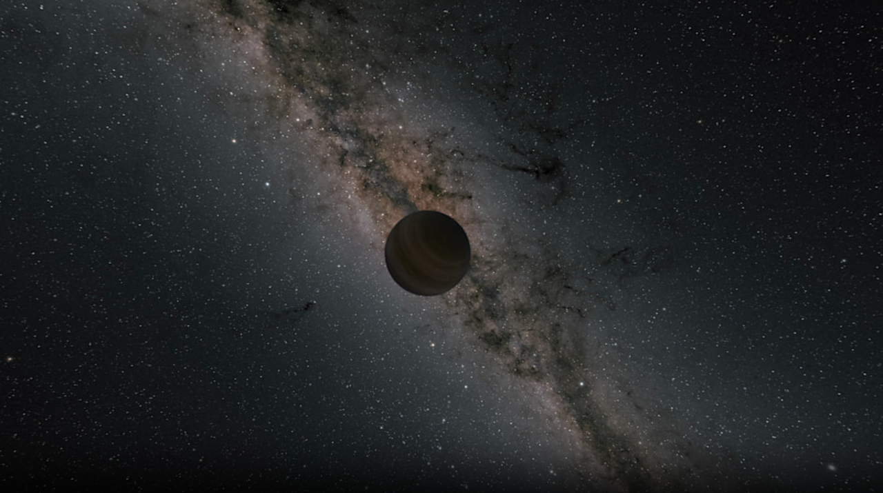 A Free-floating-Planet Microlensing Event Caused By A Saturn-mass Object