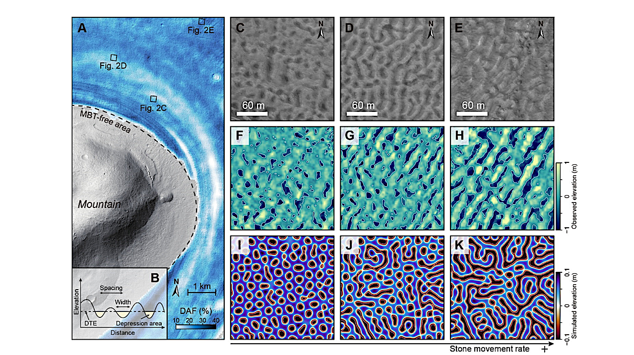 Sculpting Of Martian Brain Terrain Reveals The Drying Of Ancient Mars