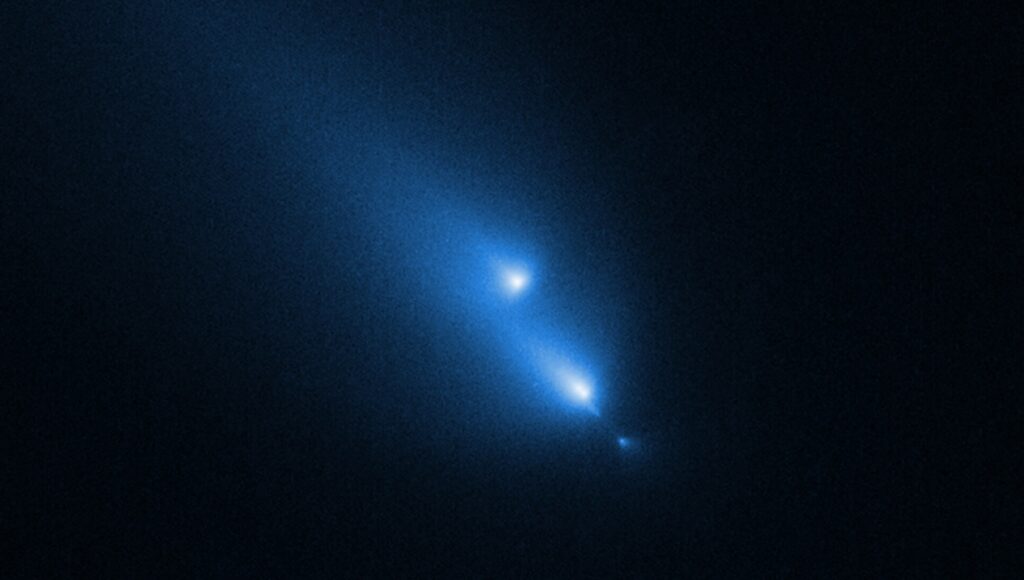 Astrochemistry Opportunity: Hubble Unexpectedly Catches Comet C/2025 K1 (ATLAS) Breaking Up