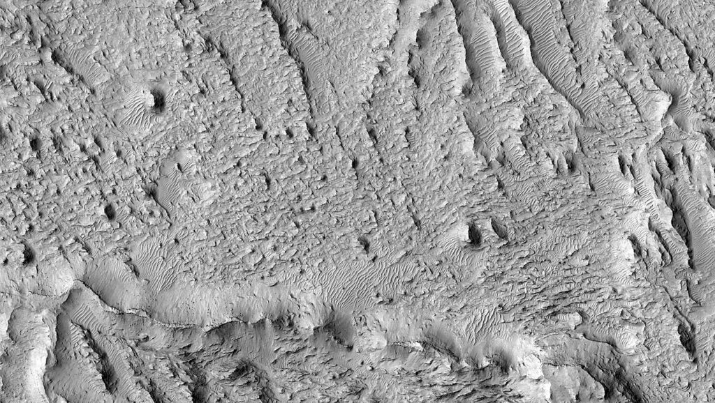 River Delta Deposits In Aeolis Dorsa On Mars