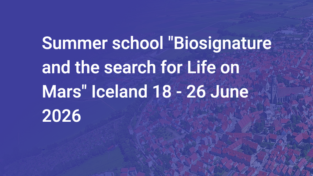 Summer School: Biosignatures and the Search For Life on Mars
