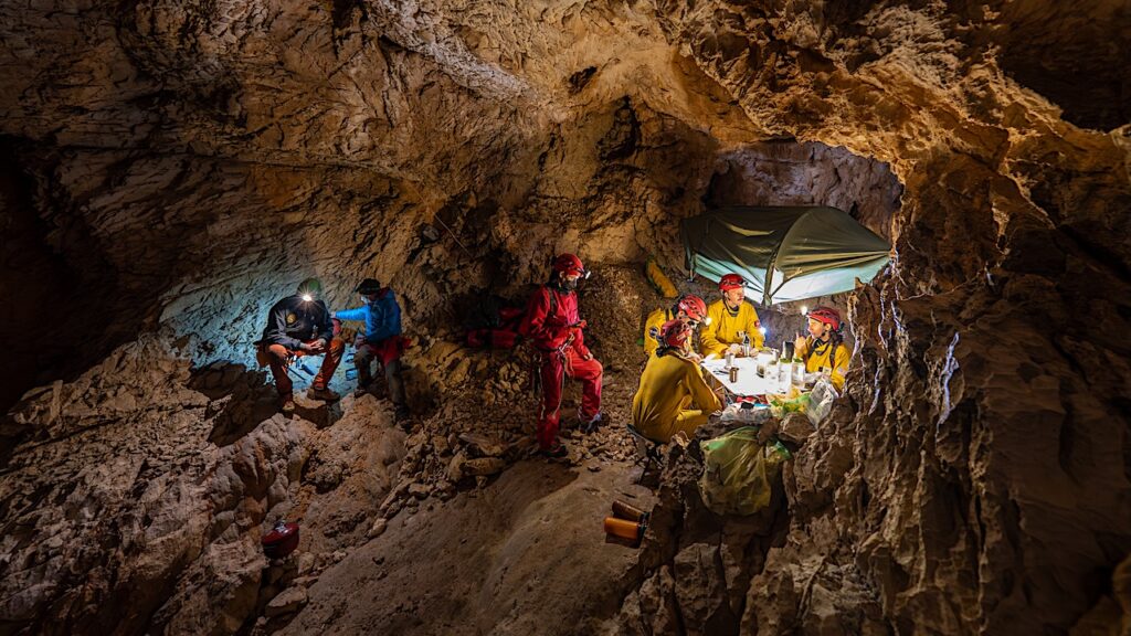 Away Team Training: ESA CAVES 2025 Underground Campsite At Abel Cave