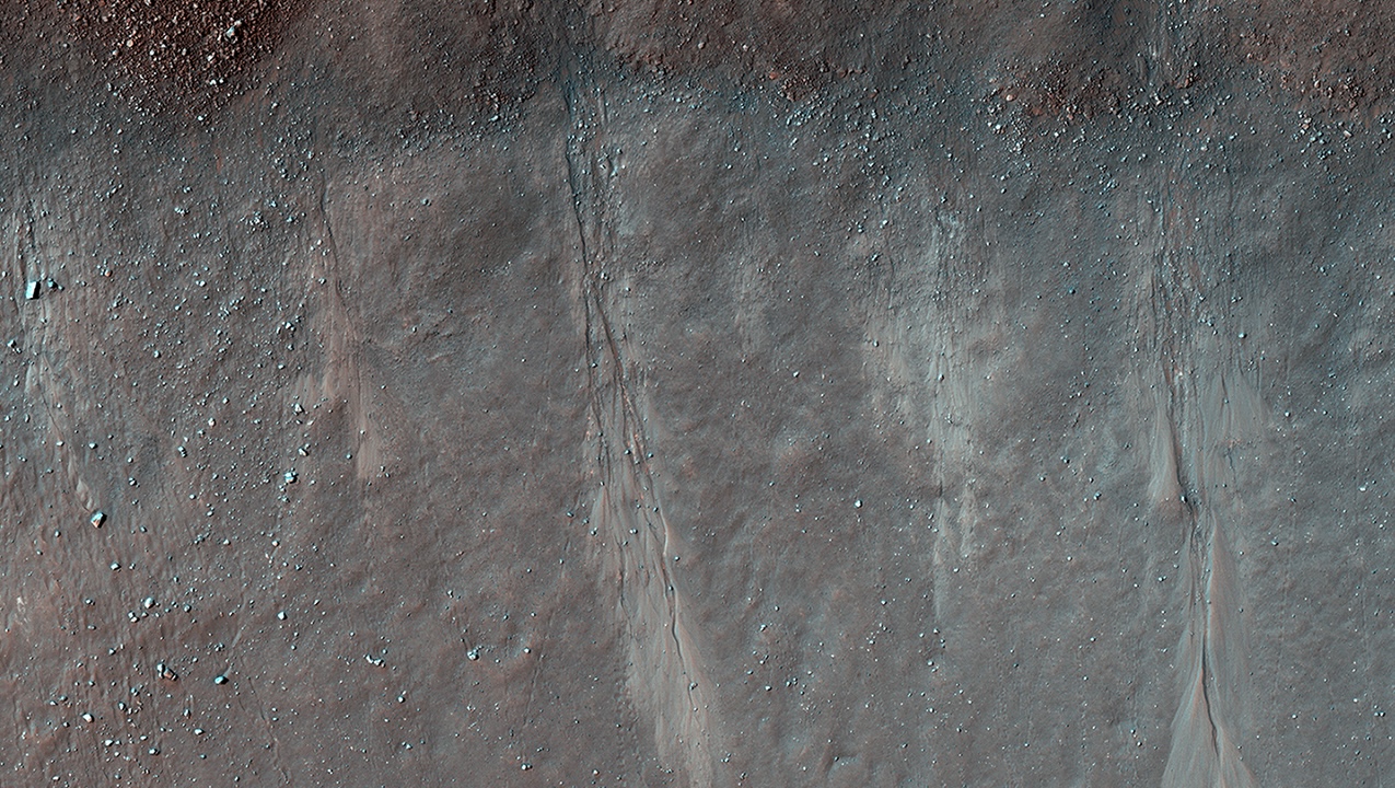 Gullies On Martian Slopes