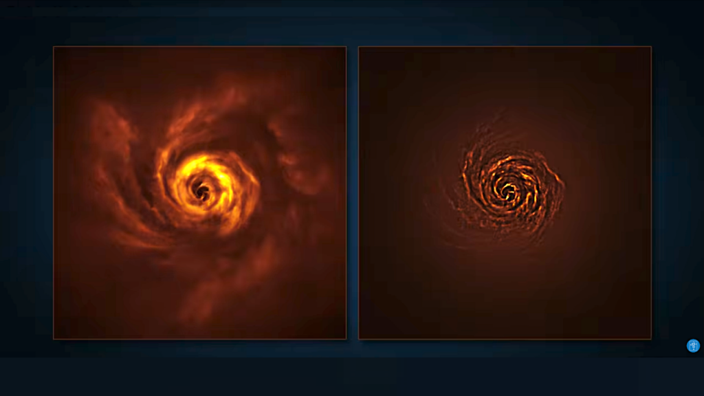 First Ever Live Observation Of The Rotation Of A Planetary Nursery